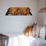 Wallity Escultura de pared I didn't see I didn't hear I don't know Negro y Nogal